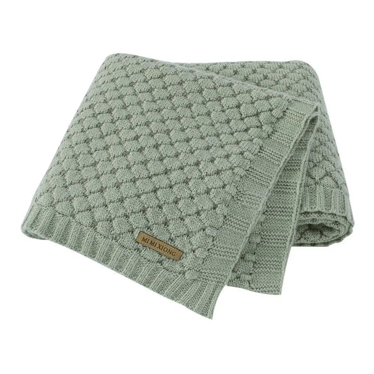 Baby 100*80cm Knitted Swaddle Wrap Blanket